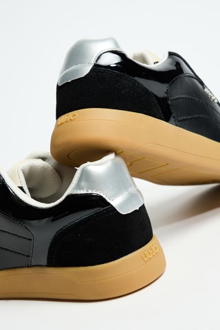Baskets plateformes en cuir en polyester Connor 01 - Noir