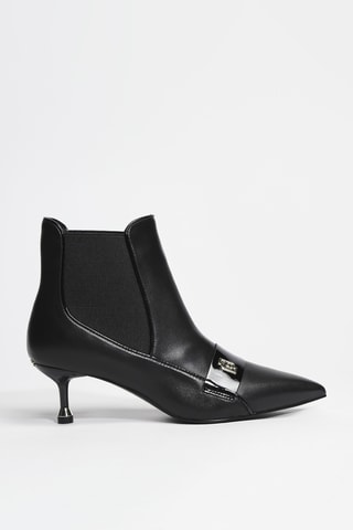Bottines en cuir Deva 02 - Noir