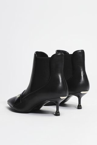 Bottines en cuir Deva 02 - Noir