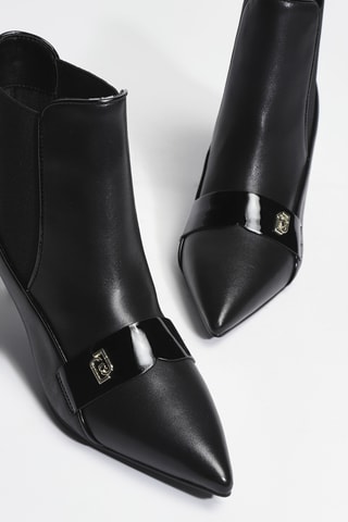 Bottines en cuir Deva 02 - Noir