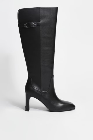 Bottes en cuir Laila 03 - Noir