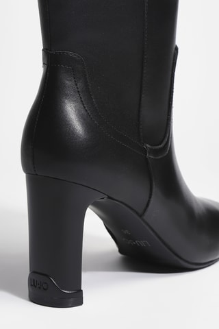 Bottes en cuir Laila 03 - Noir