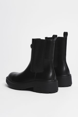 Bottines Chelsea en cuir London 02 - Noir