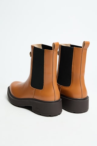 Bottines Chelsea en cuir London 02 - Marron