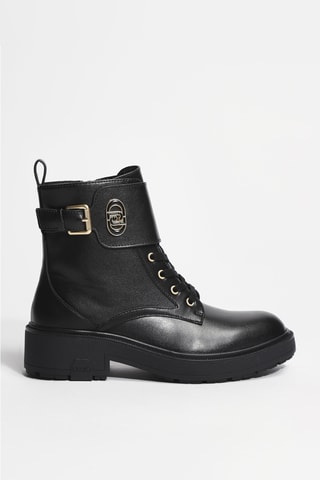 Bottines en cuir London 03 - Noir