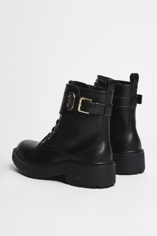Bottines en cuir London 03 - Noir