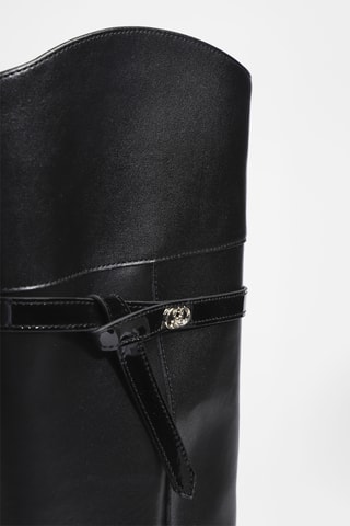 Bottes en cuir London 04 - Noir