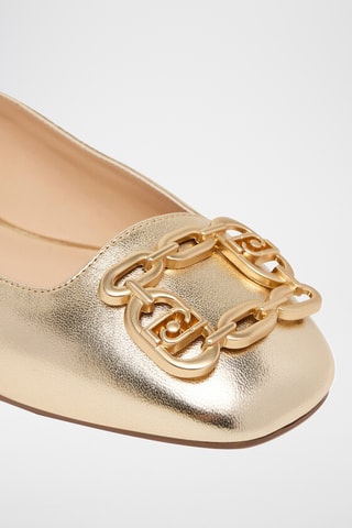 Babies en cuir Brigitte 01 - Doré