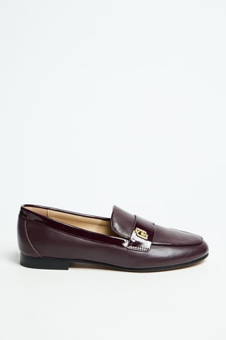 Mocassins en cuir verni Emel 05 - Marron