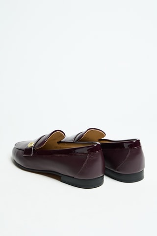 Mocassins en cuir verni Emel 05 - Marron