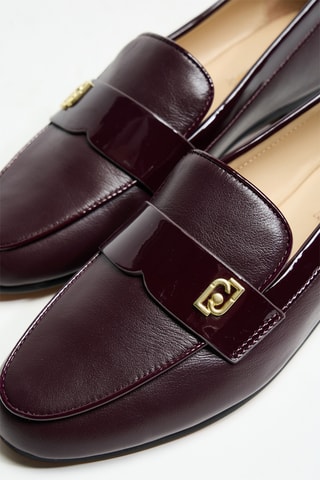 Mocassins en cuir verni Emel 05 - Marron
