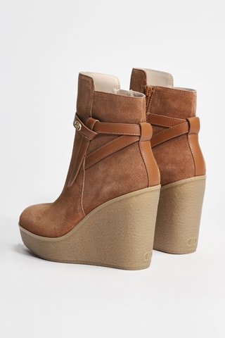 Bottines en cuir Rania 04 - Marron