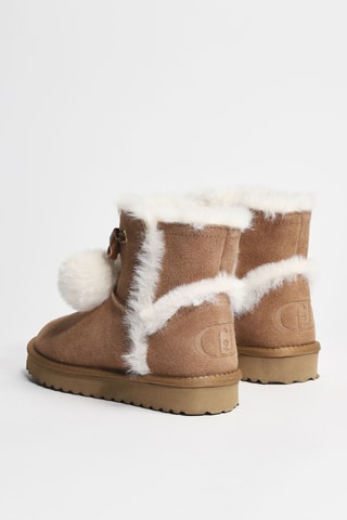 Bottines fourrées en cuir Jil 05 - Marron