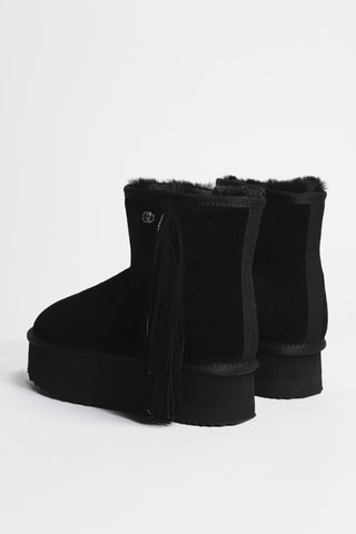 Bottines fourrées en cuir Jane 09 - Noir