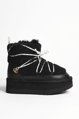 Bottines fourrées en cuir Jane 07 - Noir