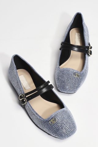 Babies en cuir Brigitte 06 - Bleu