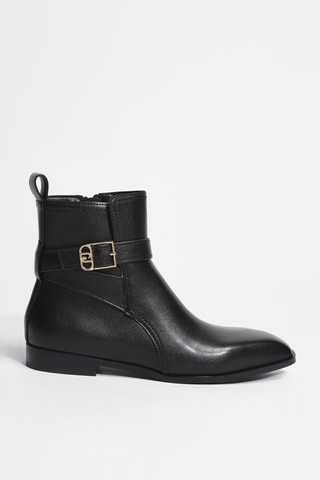 Bottines en cuir Liz 01 - Noir