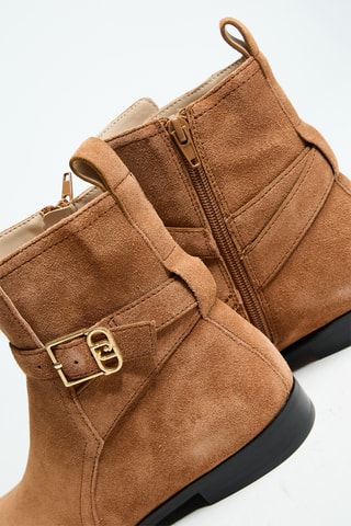 Bottines en cuir Liz 01 - Marron