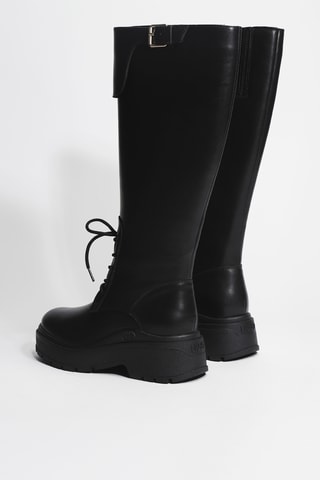 Bottes en cuir Andrea 04 - Noir