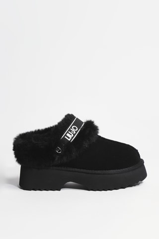 Bottines fourrées en cuir Juny 01 - Noir