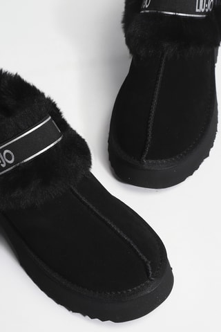 Bottines fourrées en cuir Juny 01 - Noir