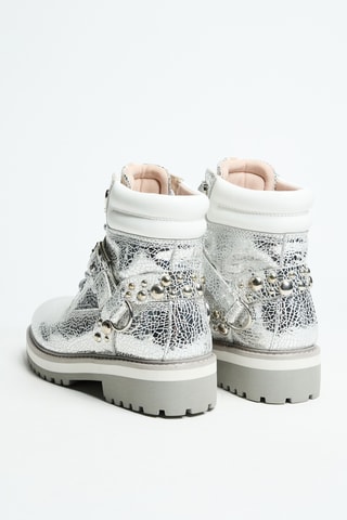 Bottines en cuir Tammy 02 - Argenté