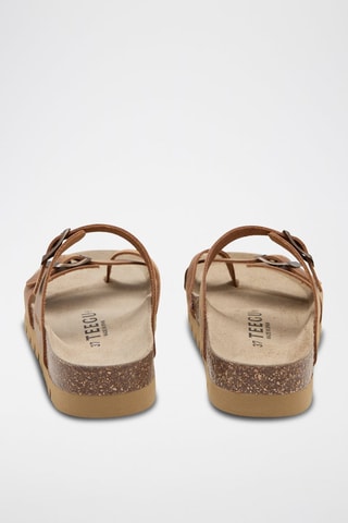 Sandales en cuir - Marron