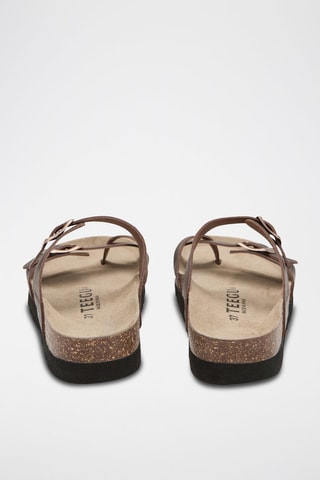 Sandales en cuir - Marron