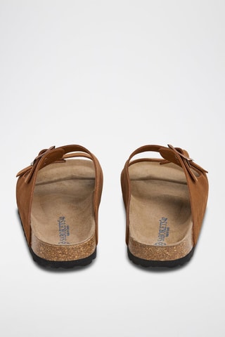 Mules en nubuck - Marron