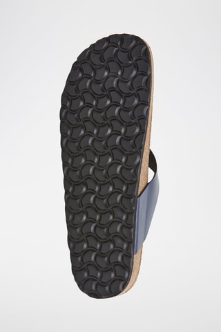 Sandales en cuir - Bleu marine