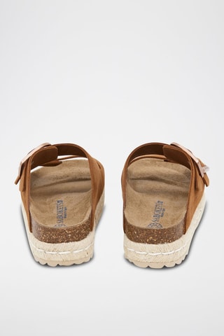 Mules en nubuck - Marron