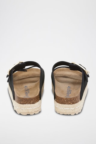 Mules en nubuck - Noir