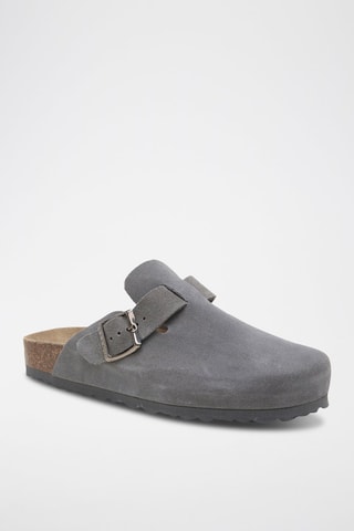 Leren Clogs - Grijs