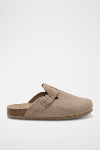 Sabots en cuir - Beige