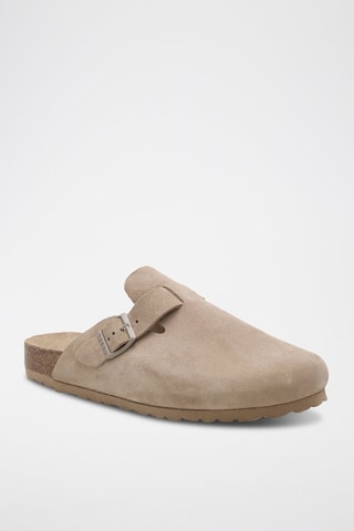 Sabots en cuir - Beige