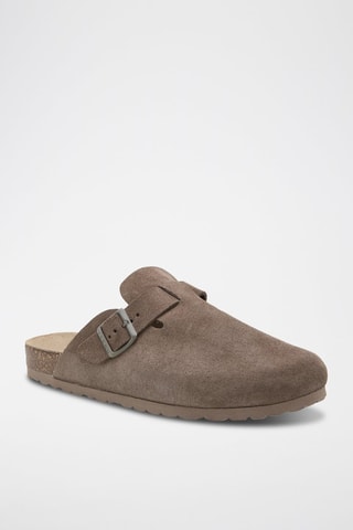 Leren Clogs - Bruin