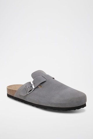 Leren Clogs - Grijs