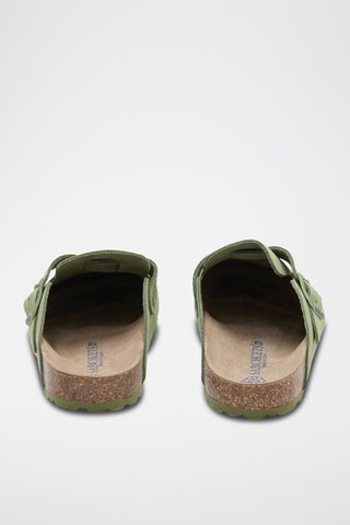 Leren Clogs - Groen