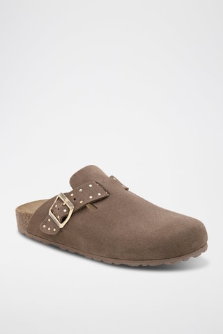 Leren Clogs - Bruin