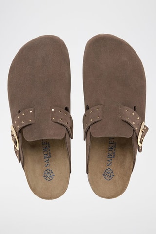 Leren Clogs - Bruin