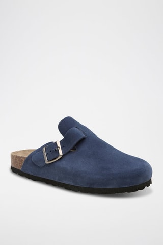 Leren Clogs - Blauw
