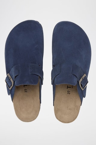 Leren Clogs - Blauw