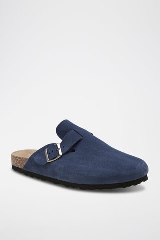 Leren Clogs - Blauw