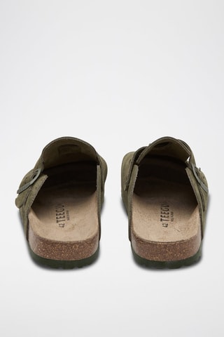 Leren Clogs - Groen