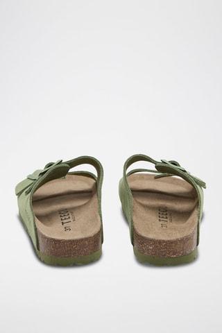 Mules en cuir - Vert