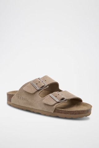 Mules en cuir - Beige