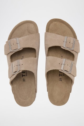 Mules en cuir - Beige