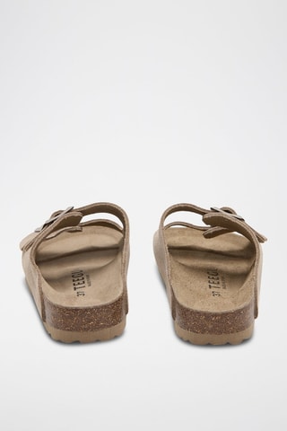 Mules en cuir - Beige
