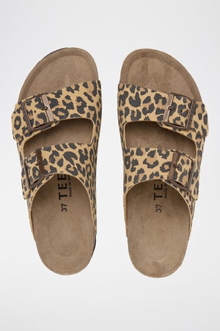 Mules - Beige et noir