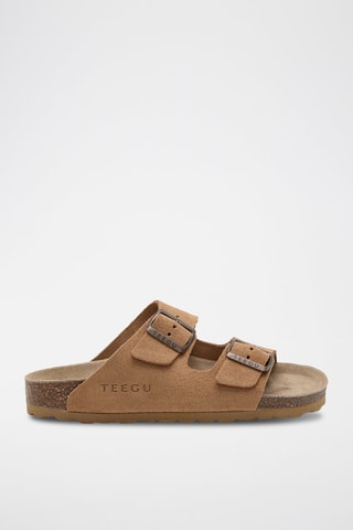 Mules en cuir - Marron